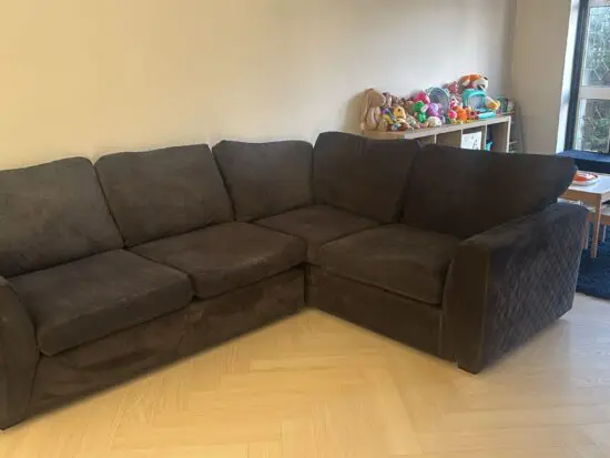 Black L Shape Sofa