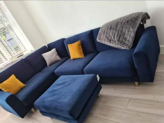 One big chill 3 seater sofa with footstool