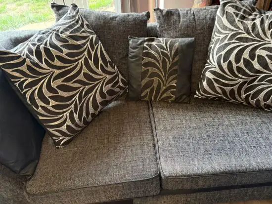 SCS grey corner sofa & 2 seater