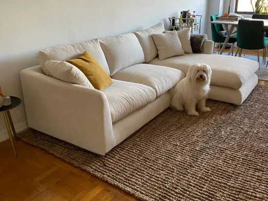 John Lewis Beige L Shaped Corner Sofa For Sale