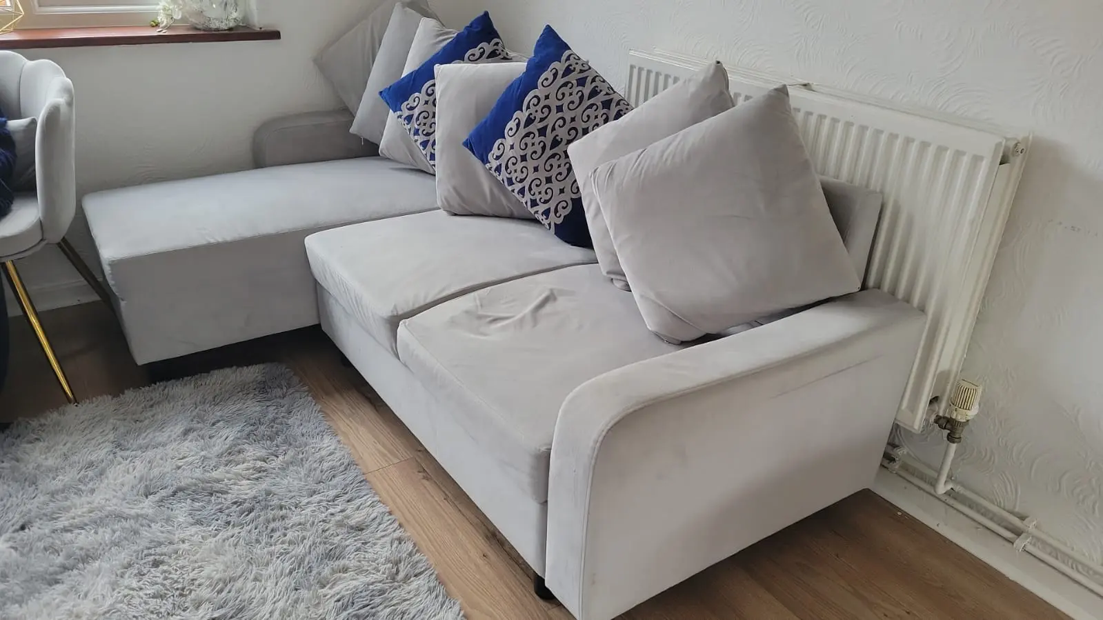 Laura james reversible grey corner sofa