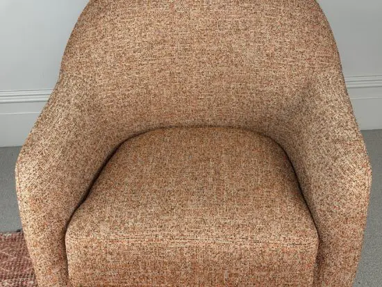 Kaspar Tub Chair Luxe Boucle Orange