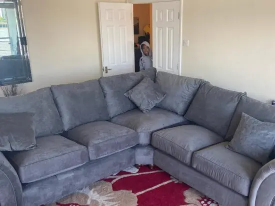 DFS Grey Orka 5 Seater Corner Sofa