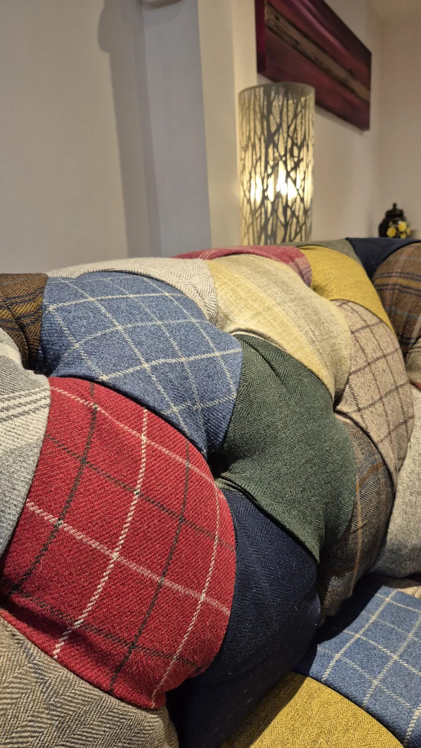 Oswald & Pablo Cotswold Chesterfield Patchwork 2 x seater Sofa