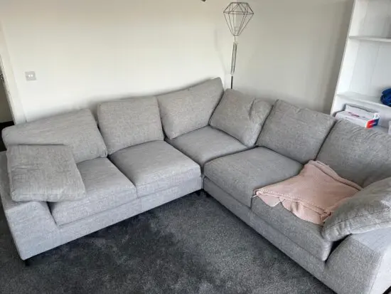Grey DFS corner sofa