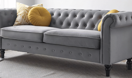 Chesterfield 3seater grey