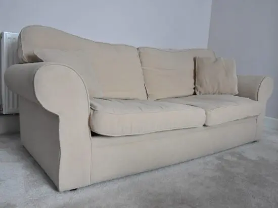 Beige 3 Seater Sofa Bed – Good Condition