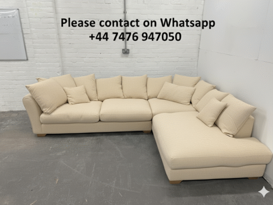 Sofa Club 4x Settee L Shape Corner Sofa In Cream Color - LHS/RHS Orientation