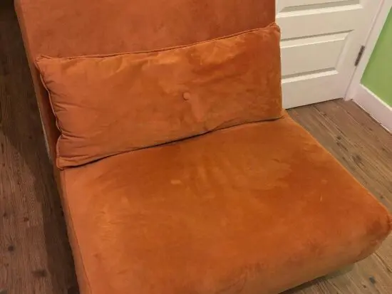 Habitat Roma Velvet Chairbed – Burnt Orange – Great Condition – £60 (Quick Sale)