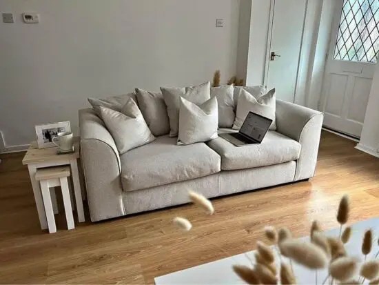Next Cream 3 Seater Sofa