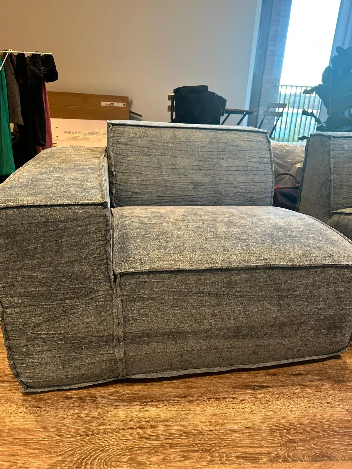 ✨ Rove Concepts Right-Arm Modular Lounge Chair – Light Blue – Unused Condition ✨