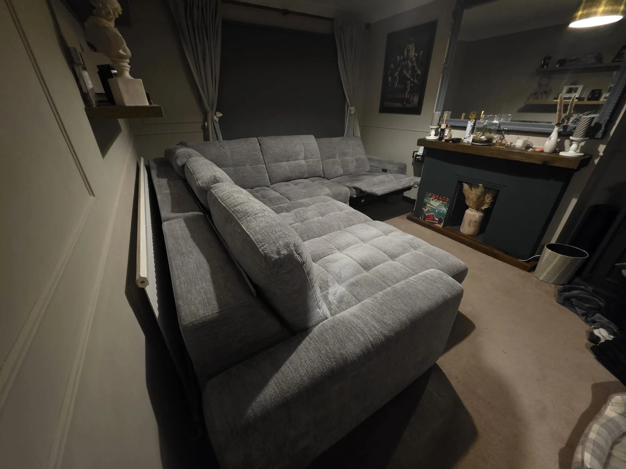 Dfs custom made stellar power chaise sofa