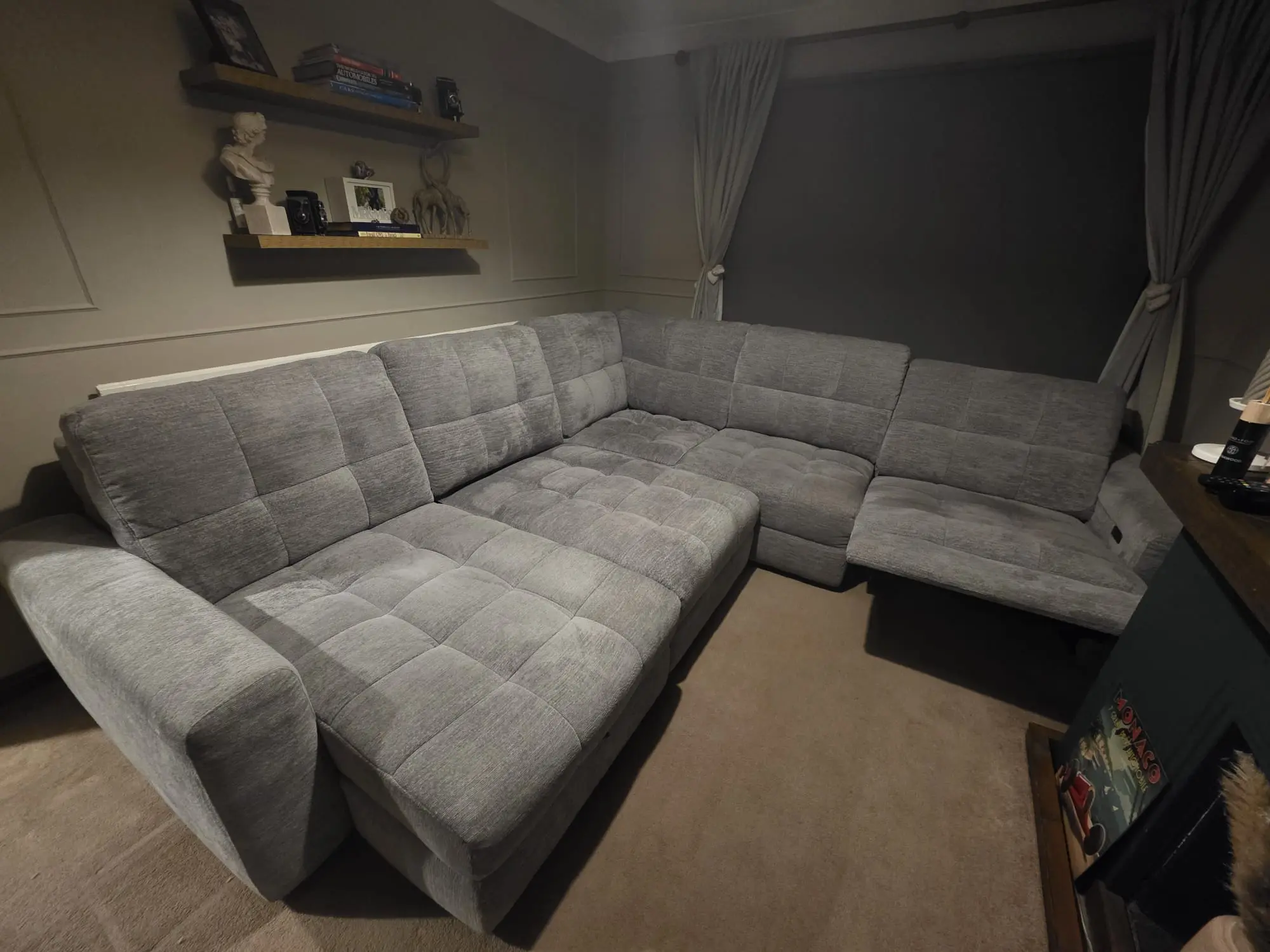 Dfs custom made stellar power chaise sofa