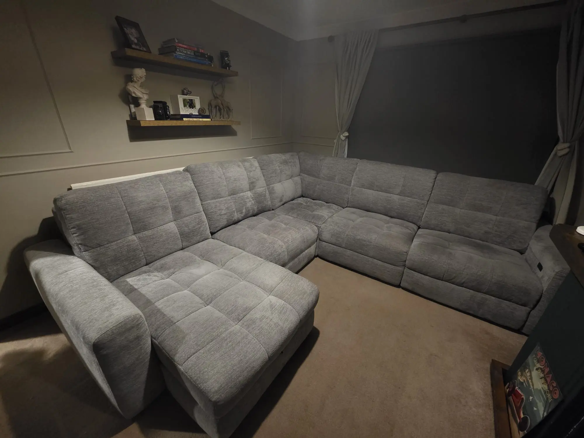 Dfs custom made stellar power chaise sofa