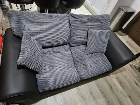 Argos grey/brown fabric sofa