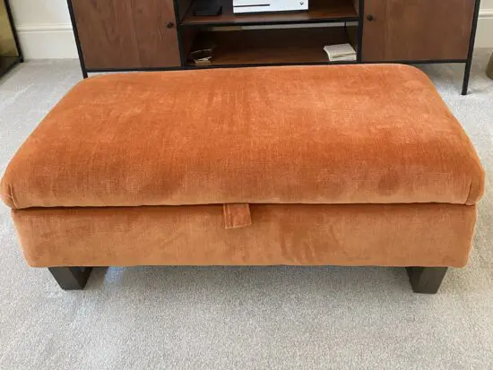 Alstons Aalto legged ottoman with storage