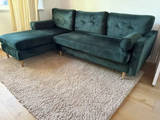 Great Condition - 3 Seat Wayfair Corner Sofa with sofa bed
