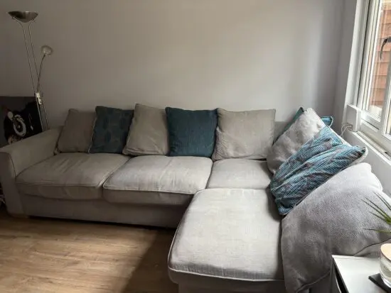 Furniture village Grey corner sofa