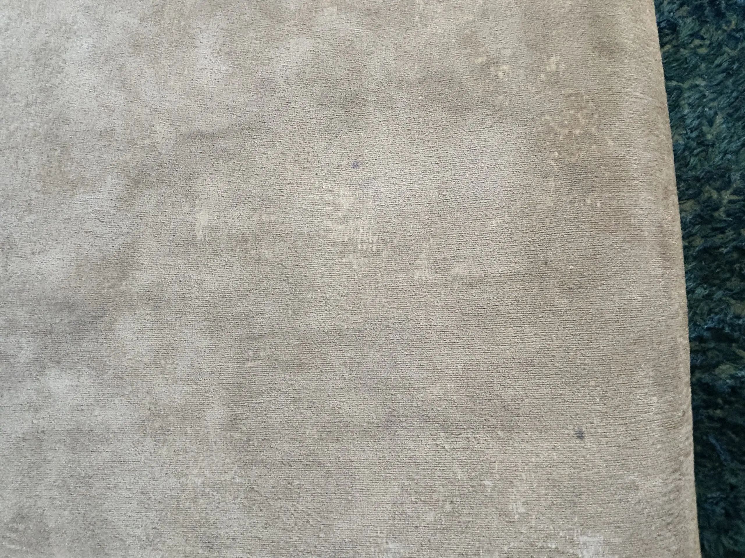 Large L shaped sofa, pouffe and snug chair