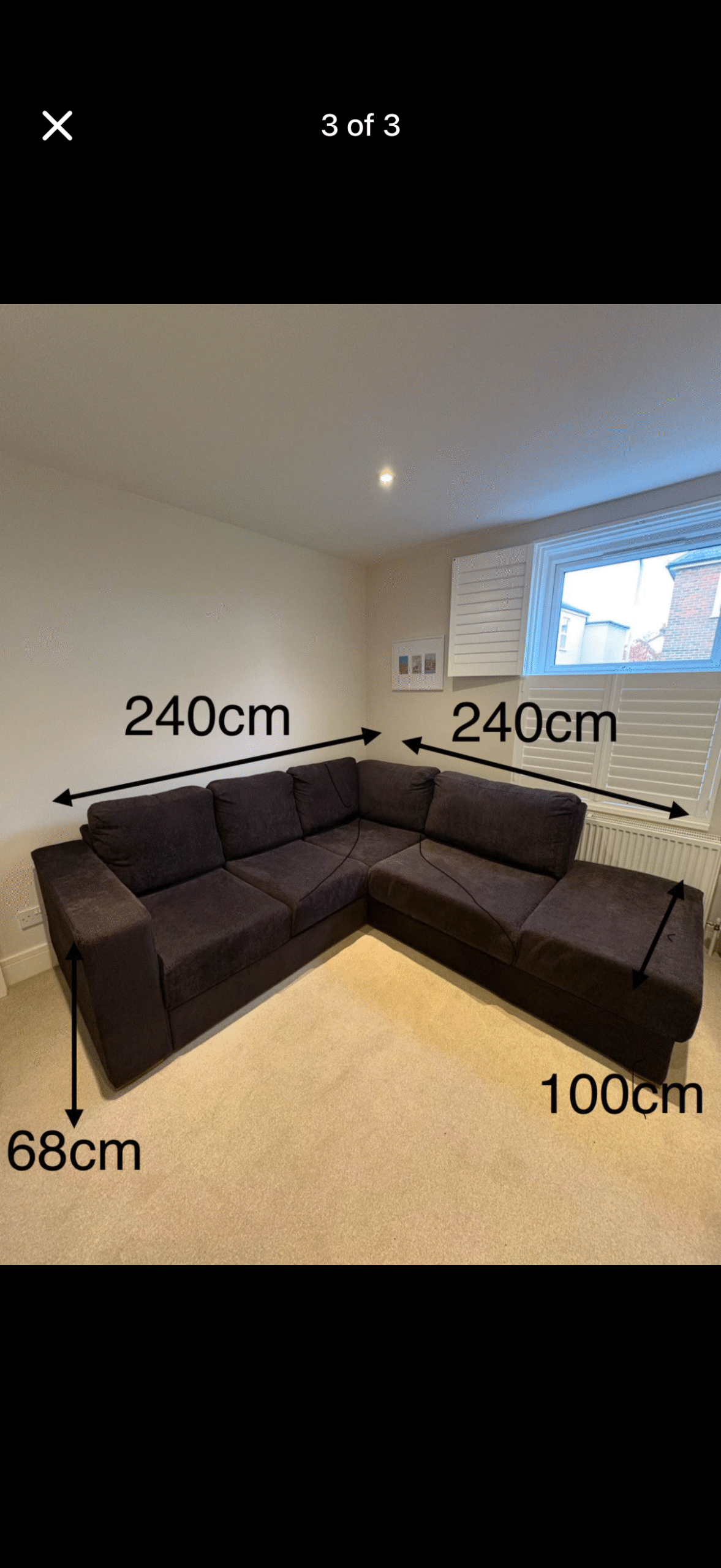 Nabru Corner Sofa With Matching FootStool - Mocha Colour