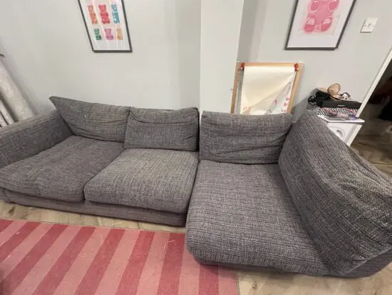 Grey DFS CORNER SOFA