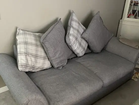 DFS grey 2 and 3 seater sofas