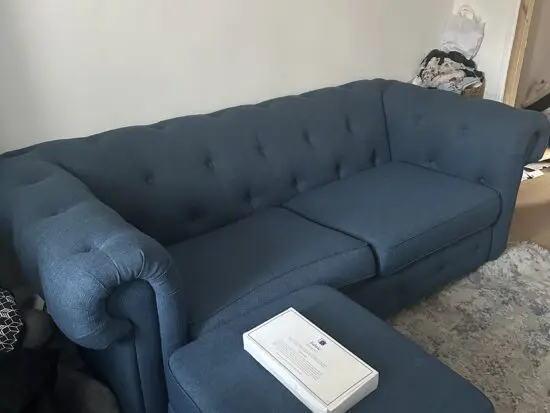 DFS Belair 3-Seater Sofa + Storage Footstool (Teal)