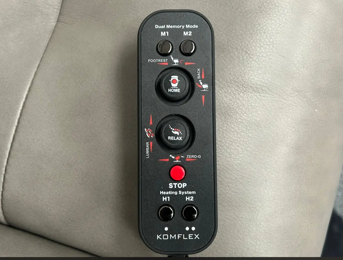 DFS Hadria power heat & massage recliner chair