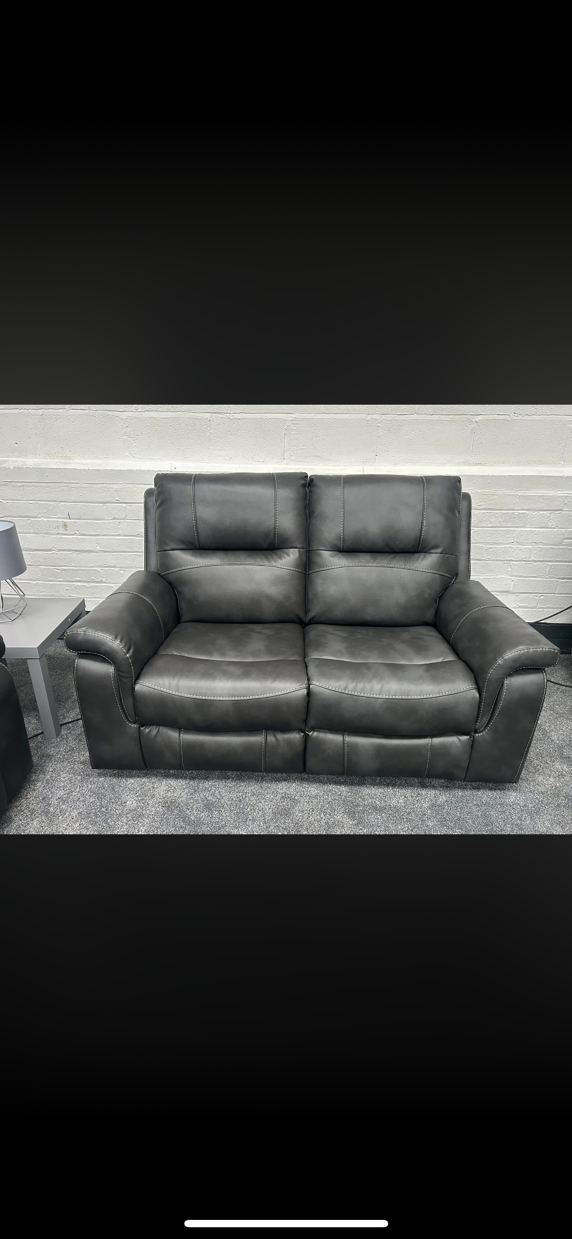 DFS Evander 2 seater power recliner and 2 power recliner chairs