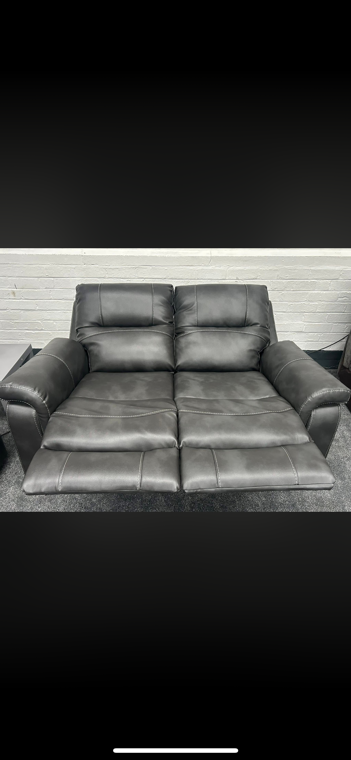 DFS Evander 2 seater power recliner and 2 power recliner chairs