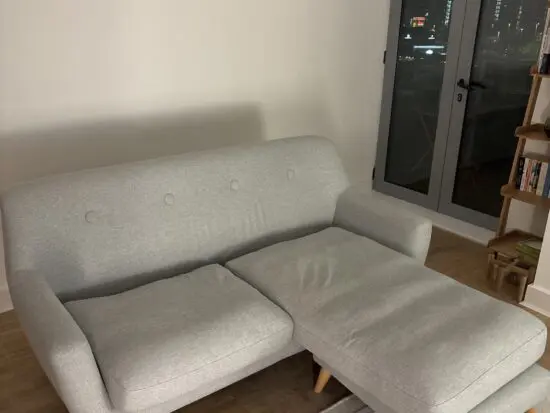 DFS Grey Edd 3 Seater Lounger