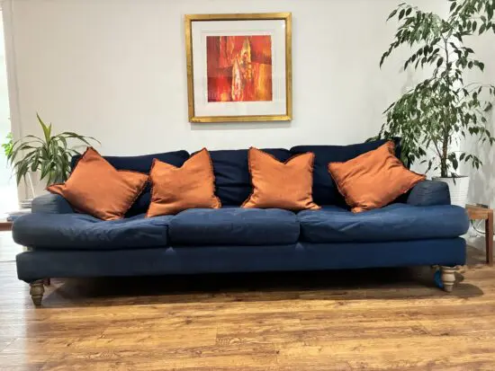 Navy Blue 4 Seater Sofa - Sofa.com