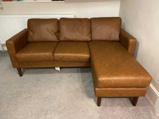 Dunelm Brown Corner Sofa