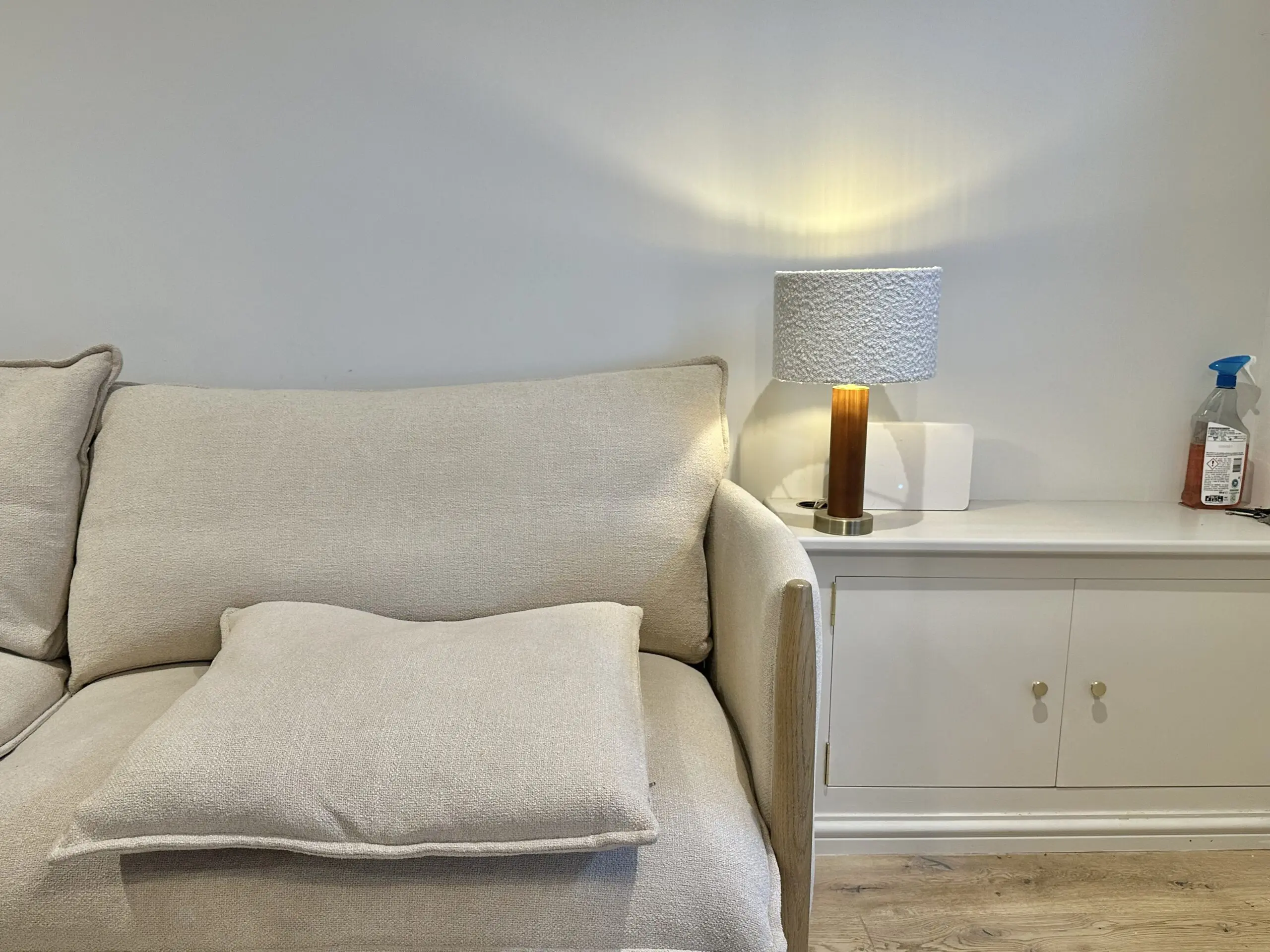 LOAF Shindig Sofa with footstool / Large / in Mixing Bowl Clever Boucle