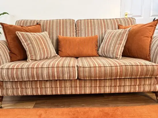 Parker Knoll Burghley 2 & 3 seater Sofas with 8 CUSHIONS and 2 CARPETS a GIFT.(contact me if you wish buy any of them individually)