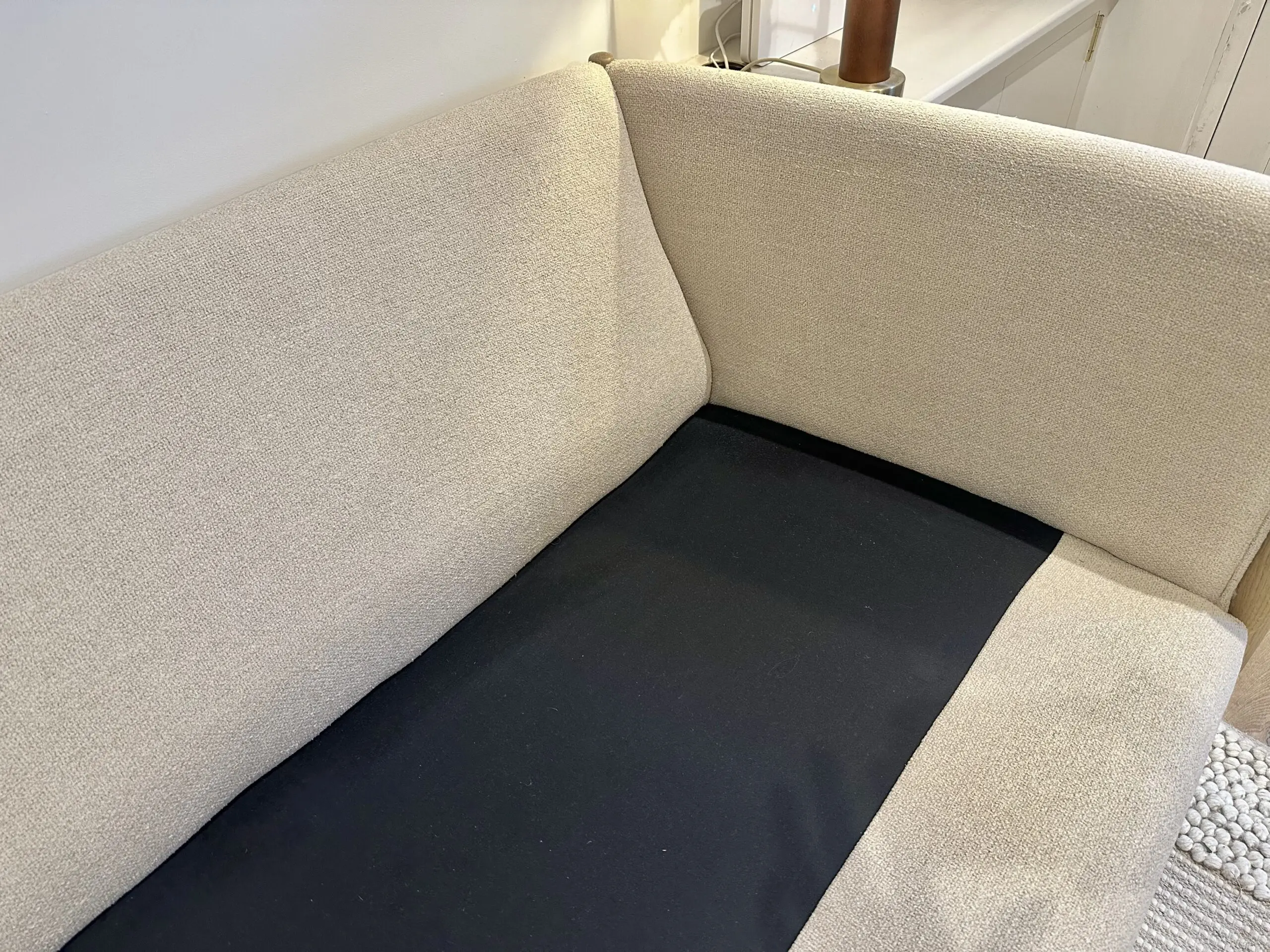 LOAF Shindig Sofa with footstool / Large / in Mixing Bowl Clever Boucle