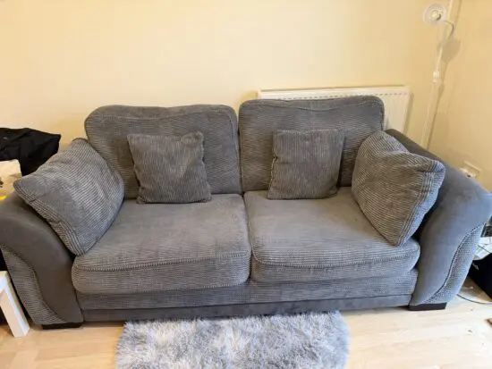 Sofology grey 3 seat sofa