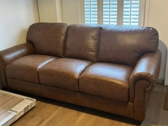 Genuine Portfoino leather sofa