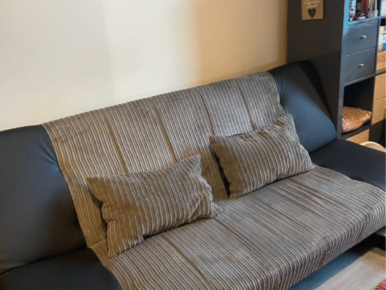 Double bed three seater sofa bed