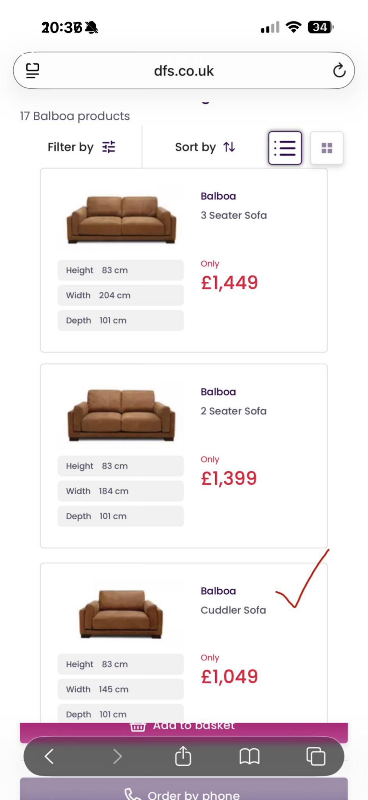 DFS Balboa 4 Seater & Cuddle Chair