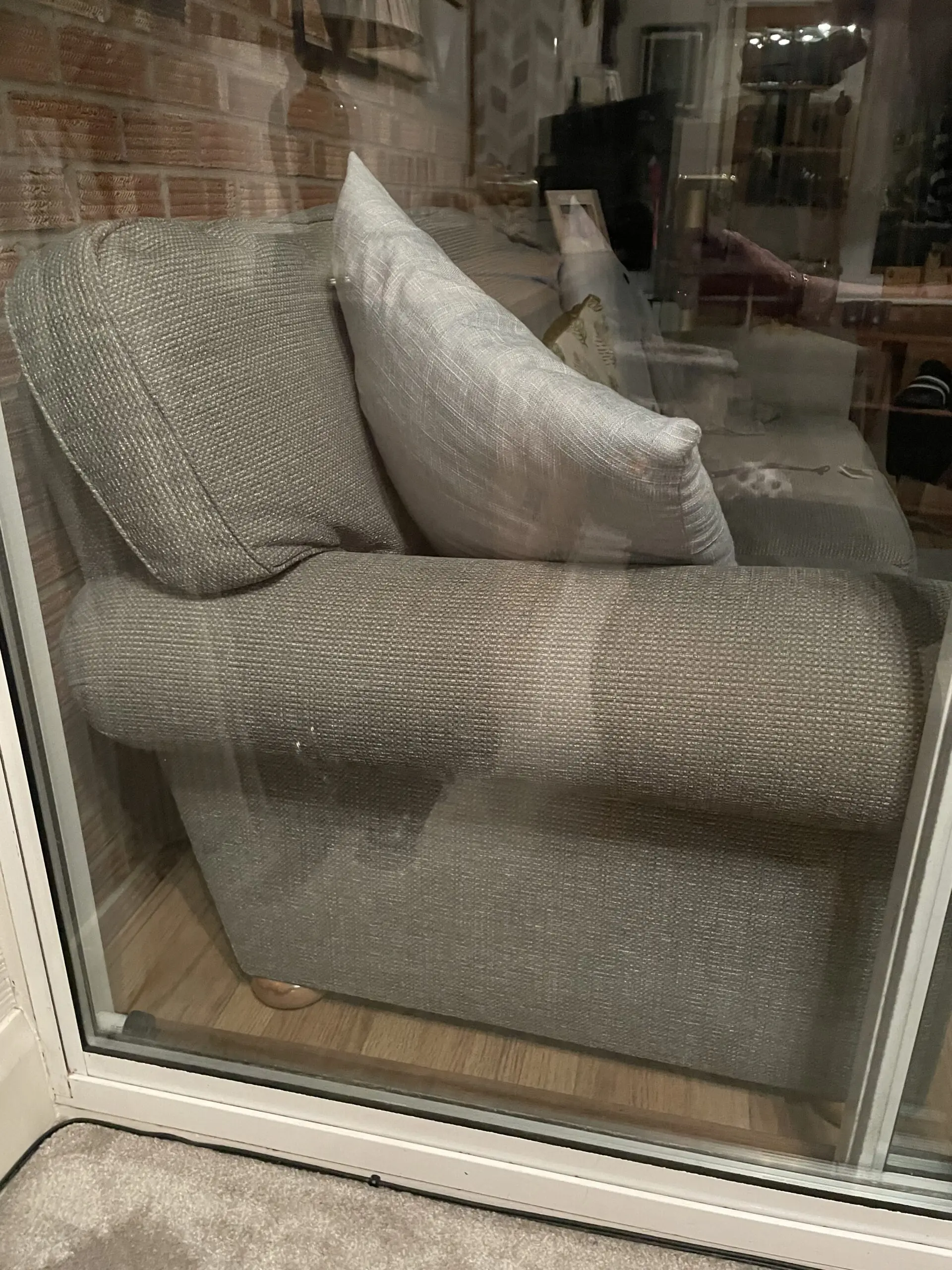 Large 4 seater Sofa, Arm Chair and Storage Foot Stool