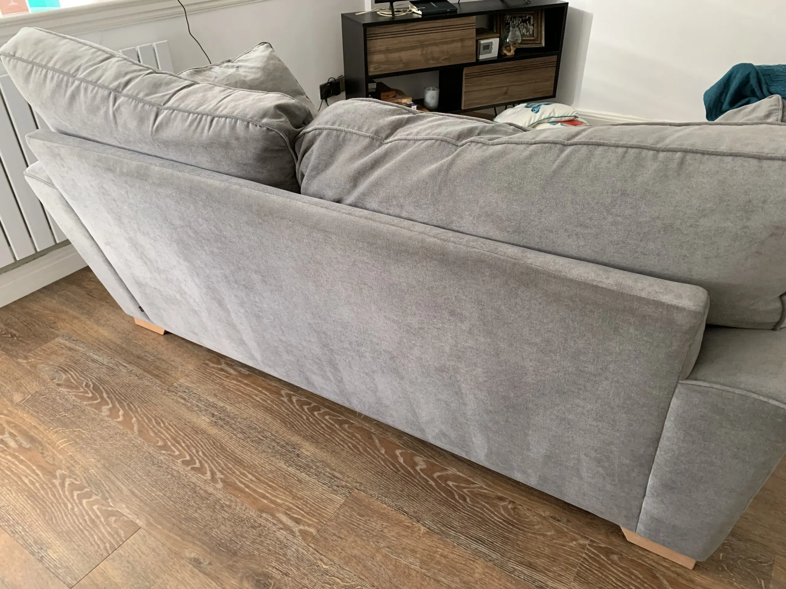 2 seater grey sofa bed