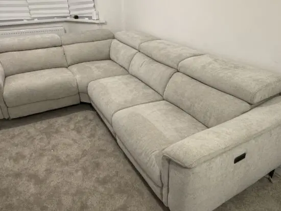 New L Shaped Electric Double Recliner Sofa