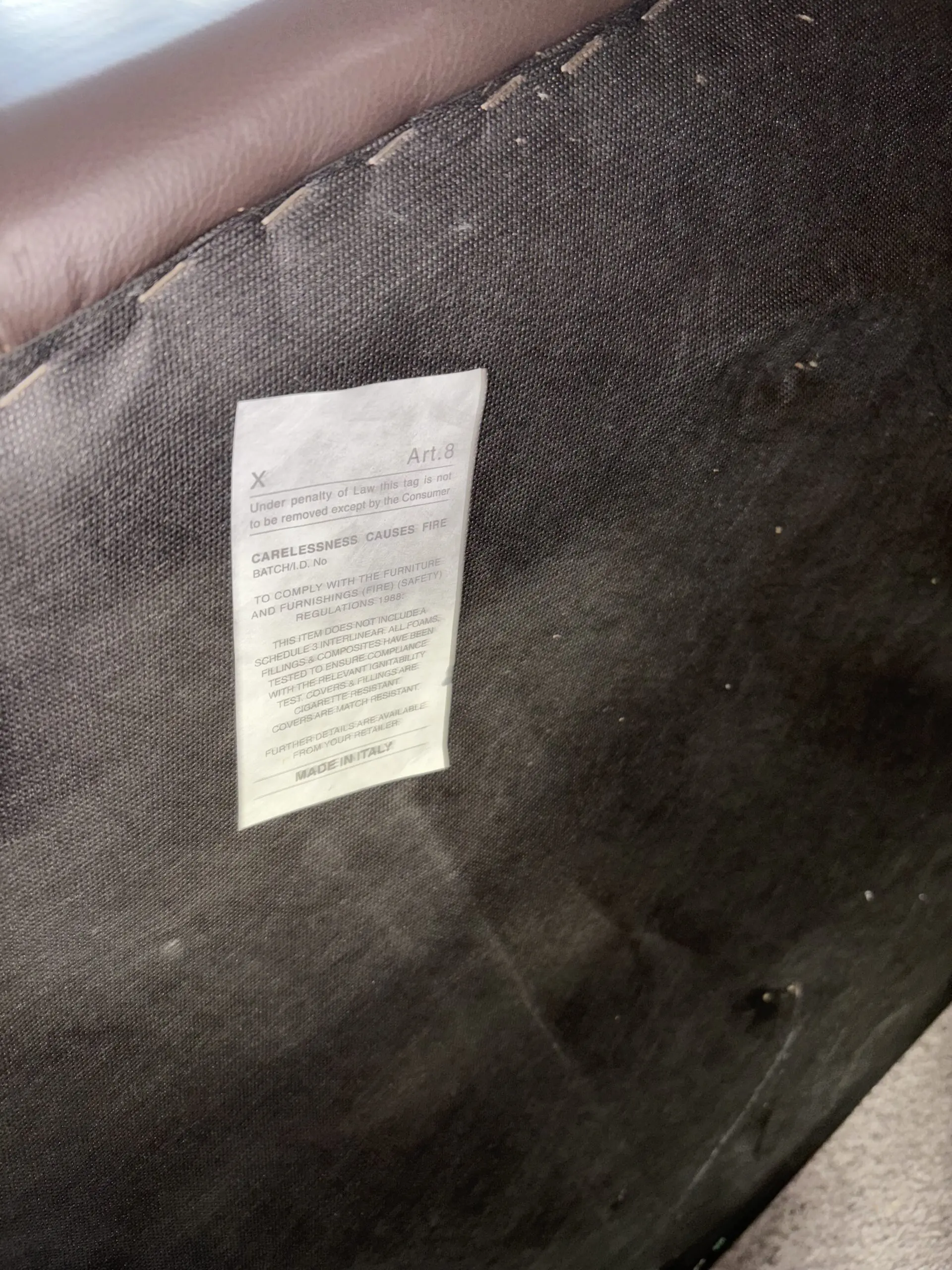 DFS 3 piece Leather Suite.