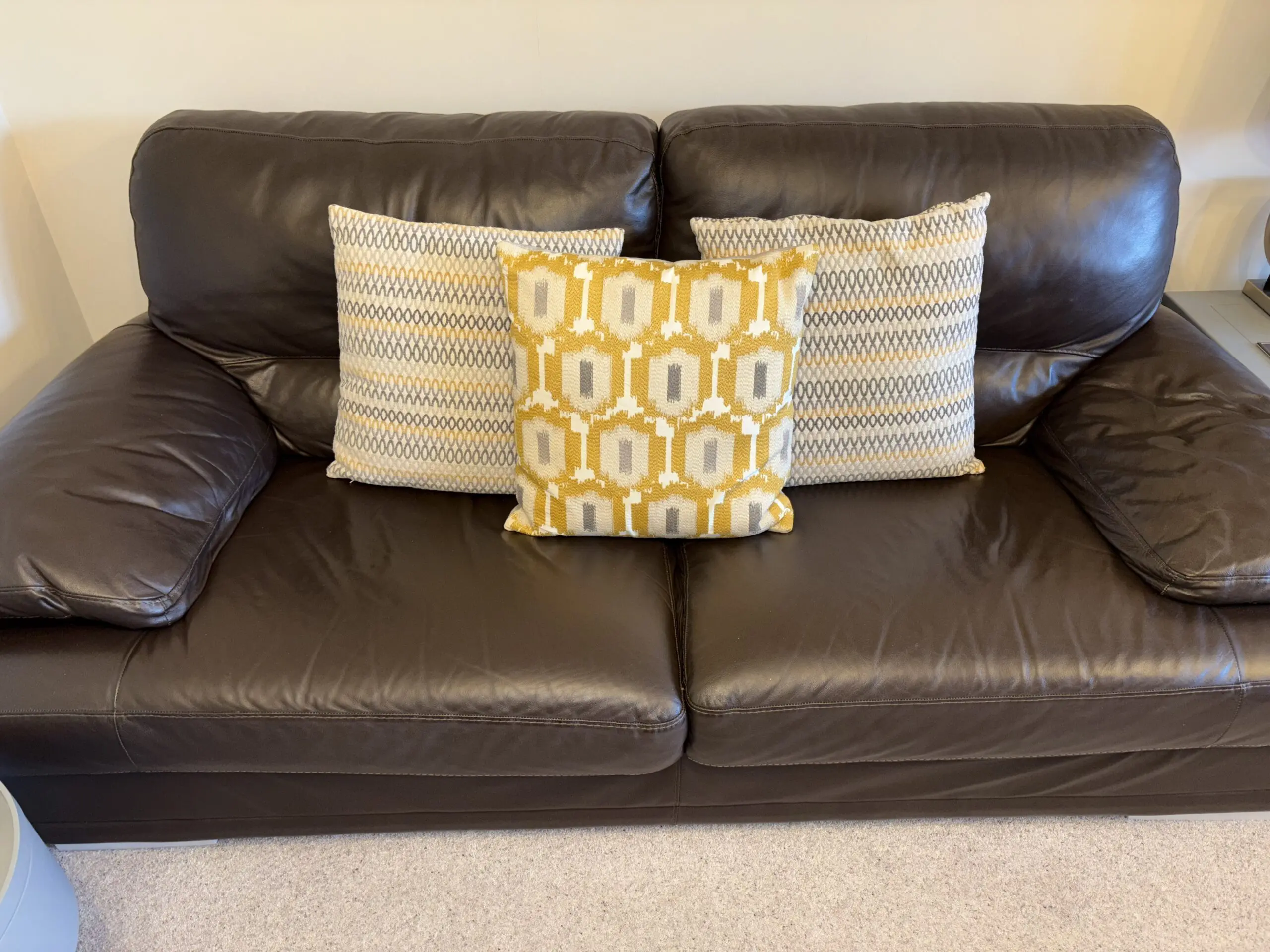 DFS 3 piece Leather Suite.