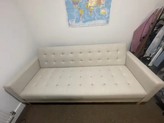 Dunelm Natural Harlow Flatweave Storage Double Sofa Bed