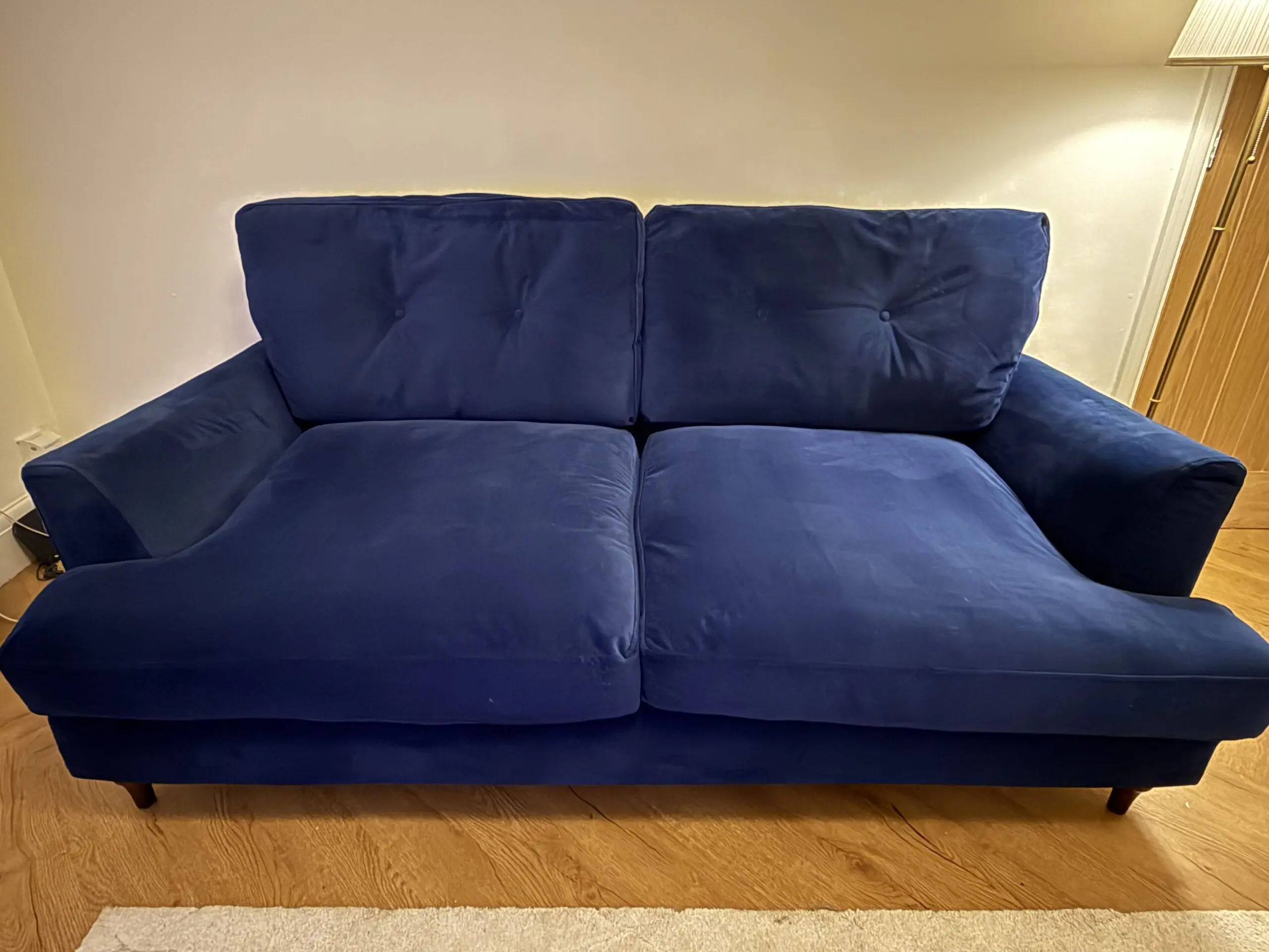 Joules Patterdale 3-Seater – Navy Deluxe Velvet