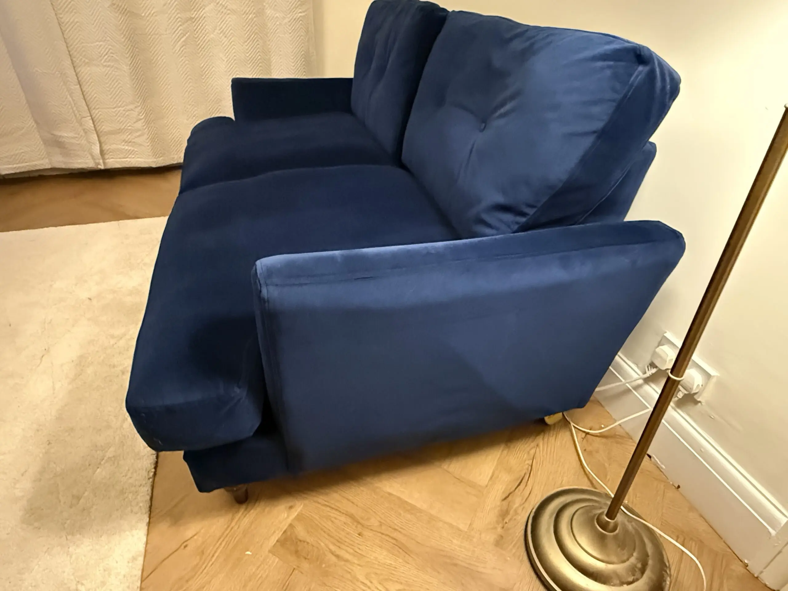 Joules Patterdale 3-Seater – Navy Deluxe Velvet