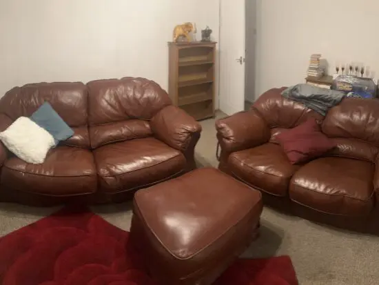 3 & 2 Sofa Set with matching Pouffe