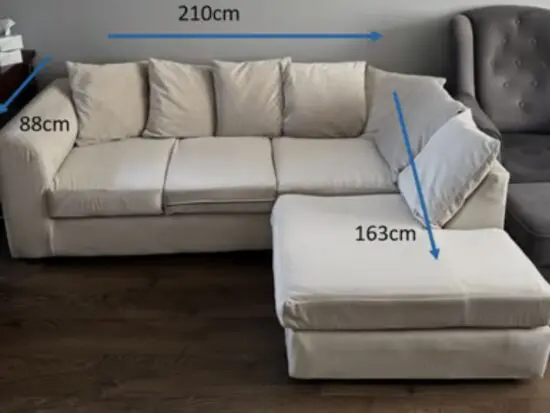 4 seater L shaped sofa